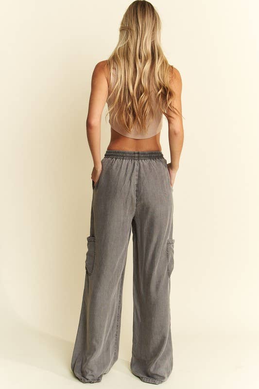 Jessi Vintage washed Mineral Tencel Pants - Rise and Redemption