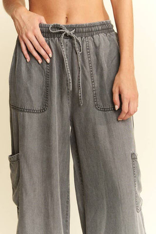 Jessi Vintage washed Mineral Tencel Pants - Rise and Redemption