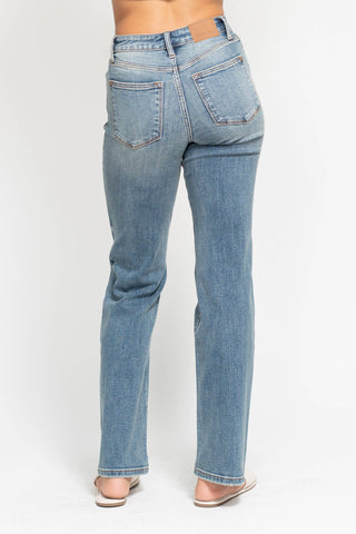 Judy Blue High Waisted Dad Straight Jean - Rise and Redemption