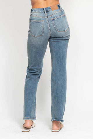 Judy Blue High Waisted Dad Straight Jean - Rise and Redemption