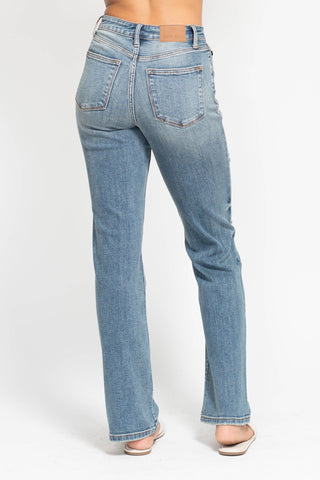 Judy Blue High Waisted Dad Straight Jean - Rise and Redemption