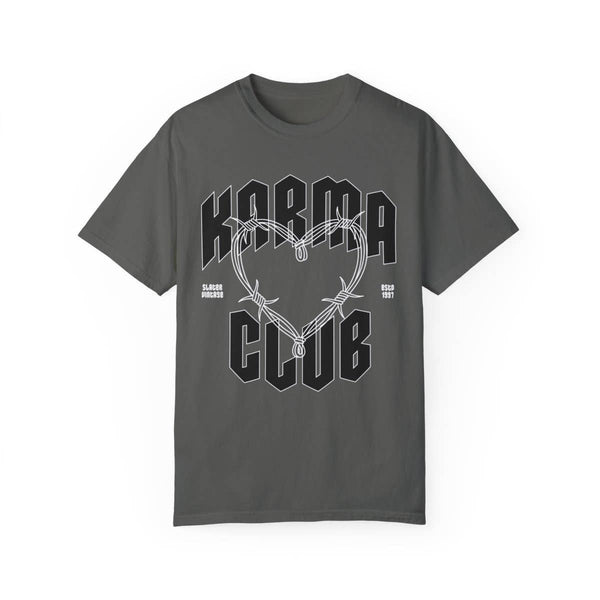 Karma Club Trendy Graphic Barbed Wire Vintage T-Shirt - Rise and Redemption