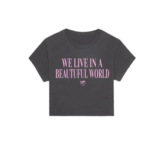 Kids Beautiful World Crop T-shirt - Girls - Rise and Redemption