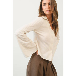 Kiley Knit Button Down Shirt - Rise and Redemption