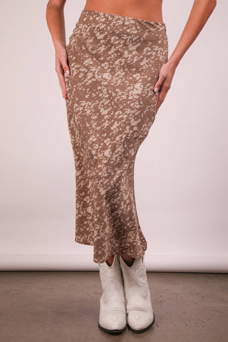 La La Leopard Printed Midi Skirt - Rise and Redemption