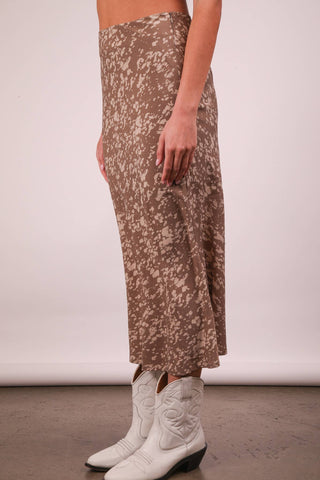 La La Leopard Printed Midi Skirt - Rise and Redemption