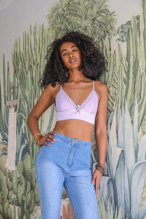Lace Longline Seamless Bralette - Everyday Classic Style - Rise and Redemption