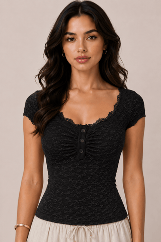 Leila Laced Top - Rise and Redemption