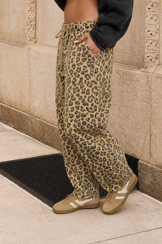 Leopard Barrel Pants - Rise and Redemption
