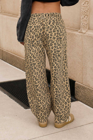 Leopard Barrel Pants - Rise and Redemption