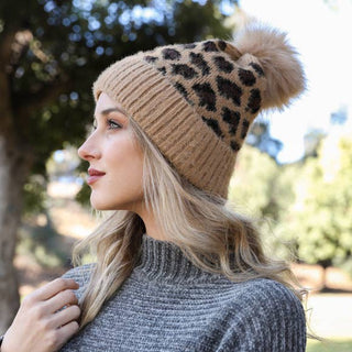 Leopard Knit Beanie - Rise and Redemption