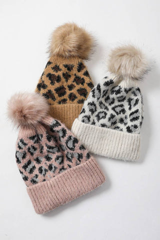 Leopard Knit Beanie - Rise and Redemption