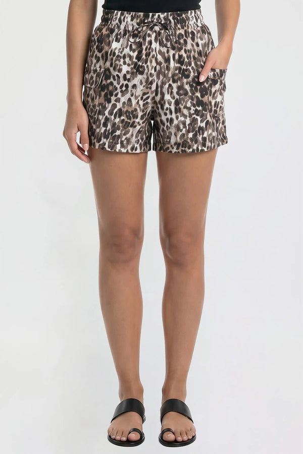 Leopard linen Shorts - Rise and Redemption