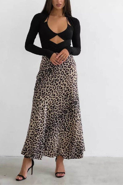 Leopard Maxi Skirt - Rise and Redemption