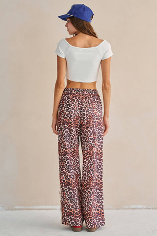 Leopard Star Stripe Pants - Rise and Redemption