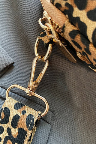Leopard waterproof canvas crossbody bag - Rise and Redemption