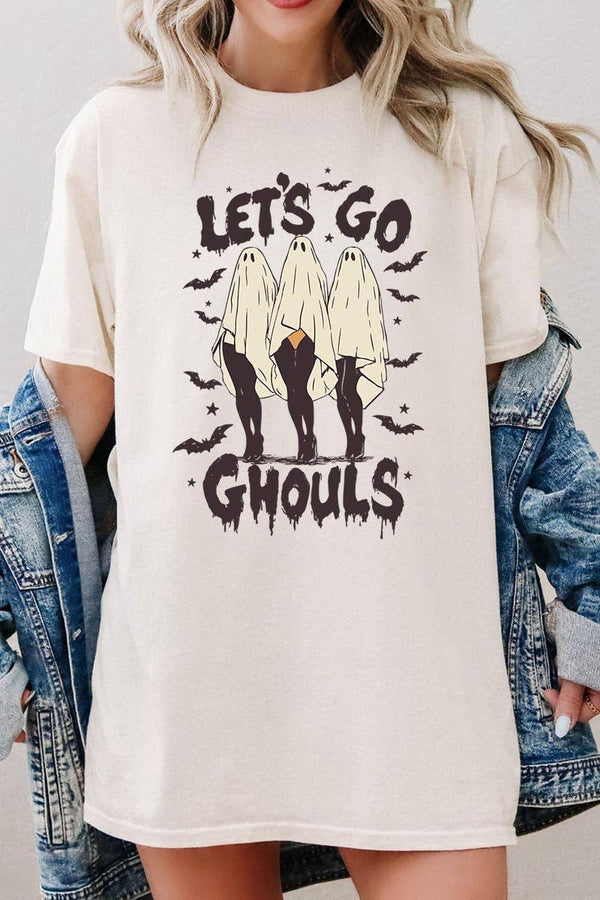 Let’s Go Ghouls Ghost Graphic Heavy Cotton Tee - Rise and Redemption