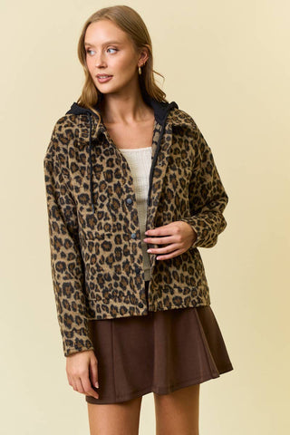 LEXI LEOPARD HOODIE JACKET - Rise and Redemption