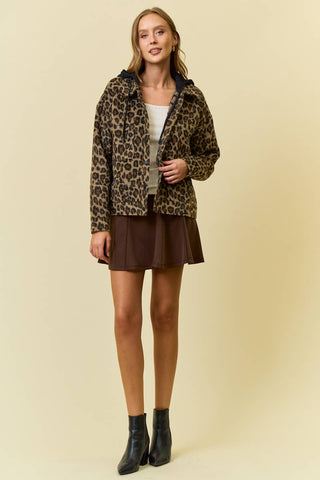 LEXI LEOPARD HOODIE JACKET - Rise and Redemption