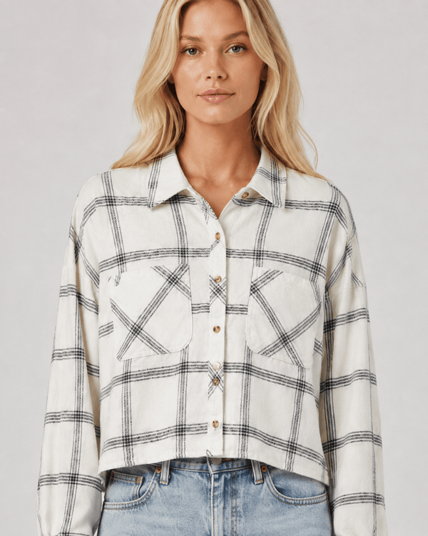 Lexi Long Cropped Flannel - Rise and Redemption