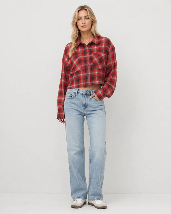 Lexi Long Cropped Flannel - Rise and Redemption