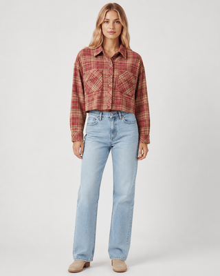 Lexi Long Cropped Flannel - Rise and Redemption