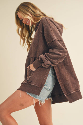 Lillian Oversized Washed Hoodie - Rise and Redemption