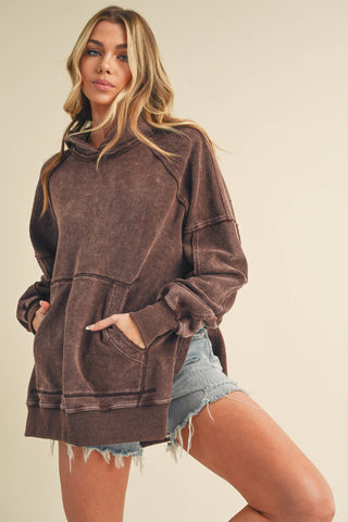 Lillian Oversized Washed Hoodie - Rise and Redemption