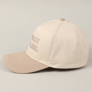 Literally Just A Girl Embroidery Two Tone Trucker Hat - Rise and Redemption