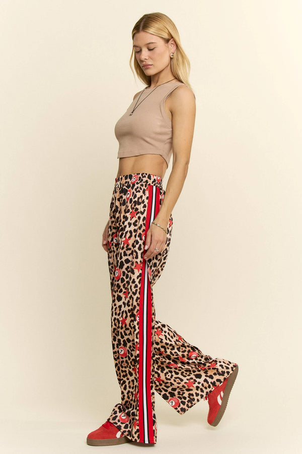 Lucky 7 Silk Leopard Pants - Rise and Redemption