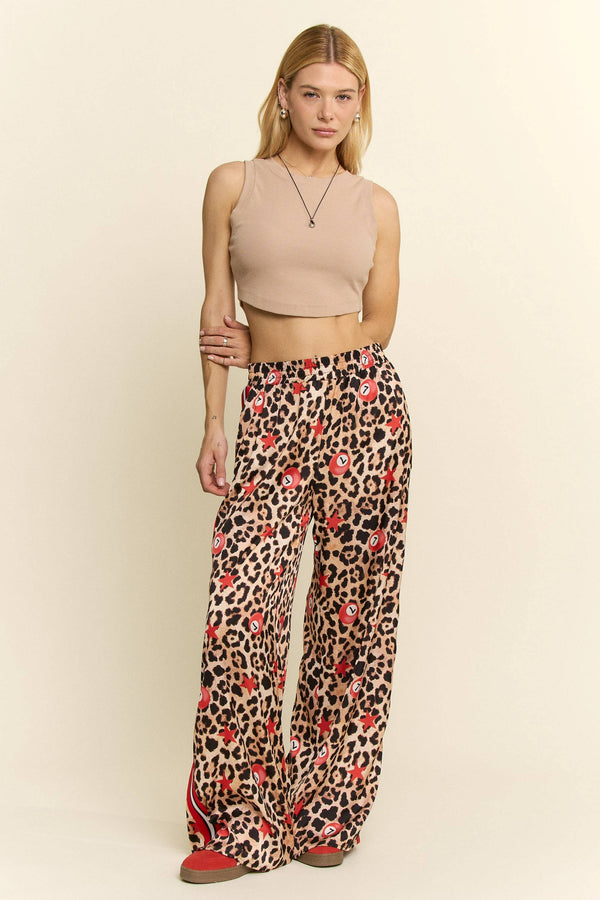 Lucky 7 Silk Leopard Pants - Rise and Redemption