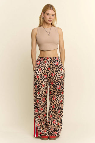 Lucky 7 Silk Leopard Pants - Rise and Redemption
