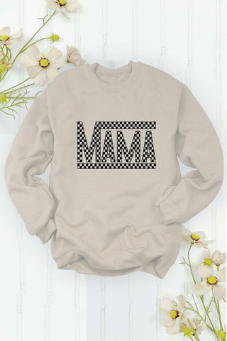 Mama Checkered Crewneck - Rise and Redemption