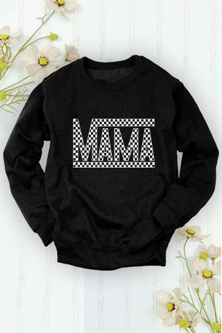 Mama Checkered Crewneck - Rise and Redemption