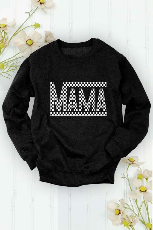 Mama Checkered Crewneck - Rise and Redemption