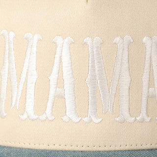 MAMA Typographic Design Embroidery Baseball Cap - Rise and Redemption