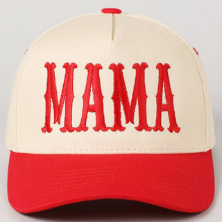 MAMA Typographic Design Embroidery Baseball Cap - Rise and Redemption