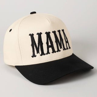 MAMA Typographic Design Embroidery Baseball Cap - Rise and Redemption