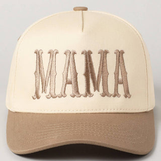 MAMA Typographic Design Embroidery Baseball Cap - Rise and Redemption