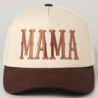 MAMA Typographic Design Embroidery Baseball Cap - Rise and Redemption