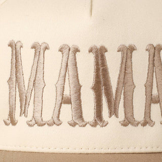 MAMA Typographic Design Embroidery Baseball Cap - Rise and Redemption