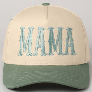 MAMA Typographic Design Embroidery Baseball Cap - Rise and Redemption