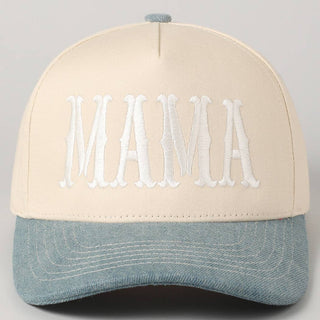 MAMA Typographic Design Embroidery Baseball Cap - Rise and Redemption