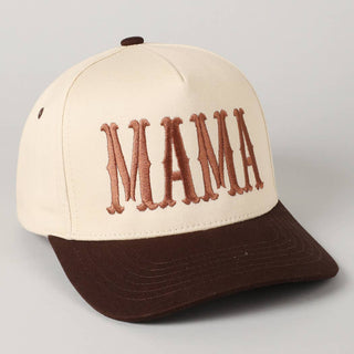 MAMA Typographic Design Embroidery Baseball Cap - Rise and Redemption