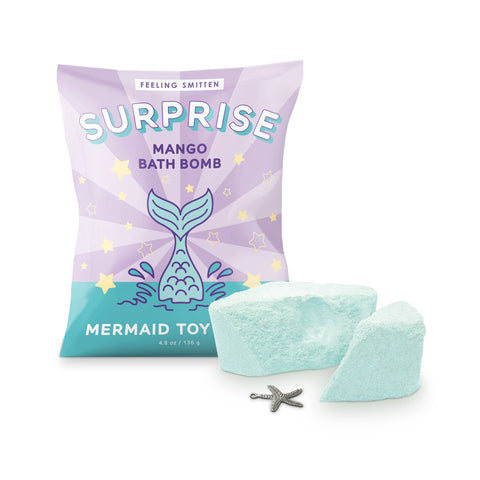 Mermaid Surprise Bag Bath Bomb 4.8 oz - Surprise Toy Inside - Rise and Redemption