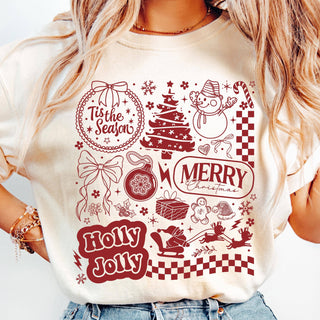 Merry Christmas Comfort Colors Shirt - Rise and Redemption