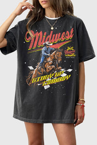 Midwest Cowboy Rider Tee - Rise and Redemption