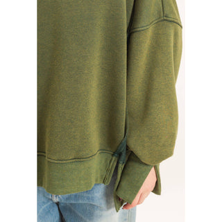 Mineral Wash Snap Collar Pullover - Rise and Redemption