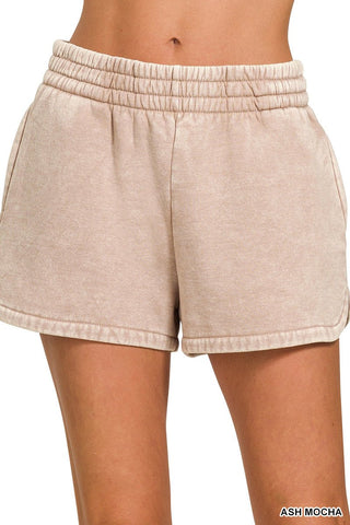 Mineral Washed Lounge Shorts - Rise and Redemption