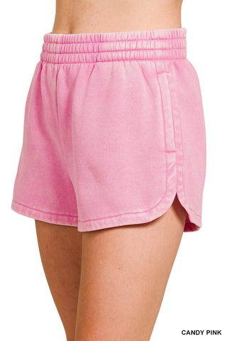 Mineral Washed Lounge Shorts - Rise and Redemption
